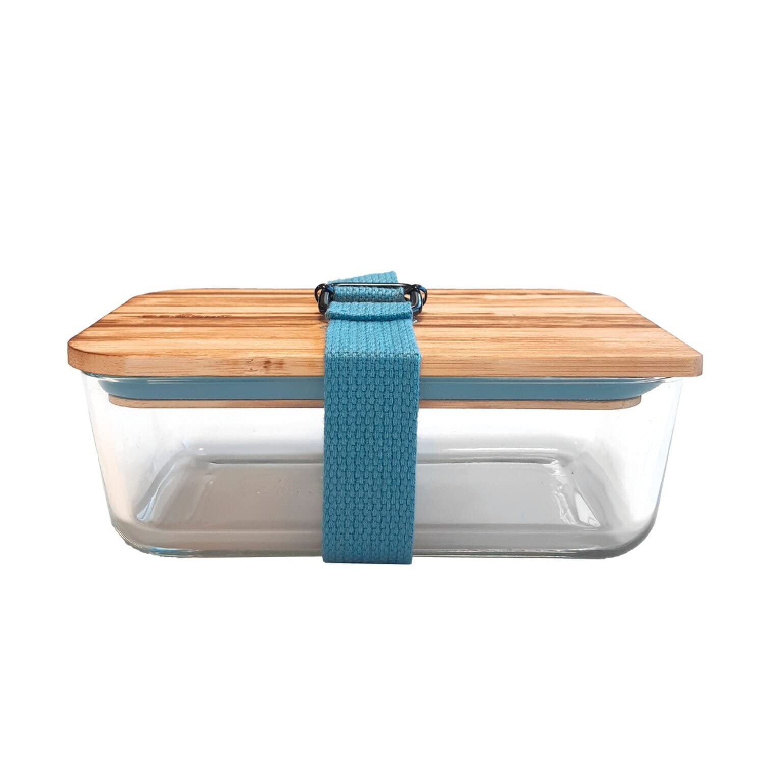 COOKUT - Lunch Box + séparateur + Ceinture Bleu Clair