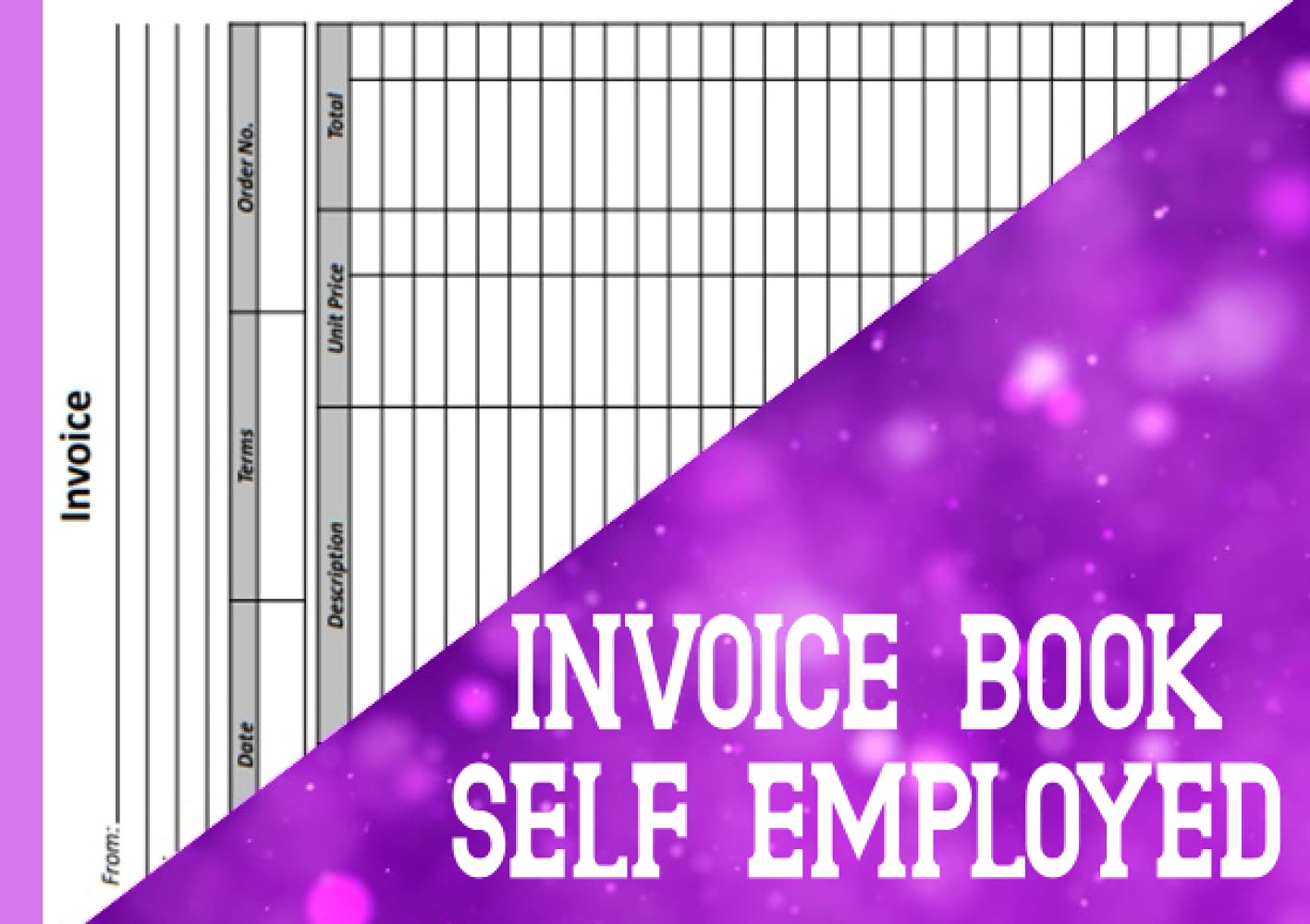 Invoice Book Self Employed: Duplicate Invoice Book, Personalised Invoice Book for self employed workers and Ideal for small business owners