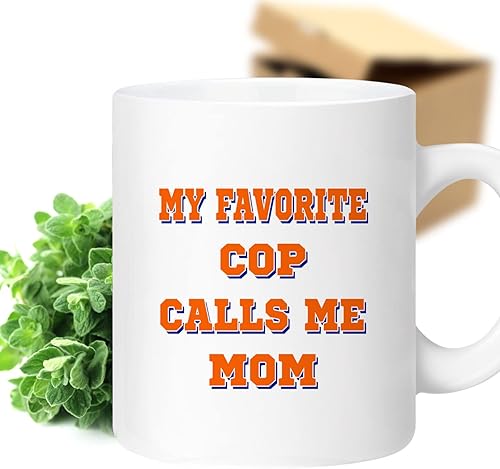 Bemrag Beak Best Mom Ever Gift, Perfect Birthday Present For A Daughter Cop Calls Me Mom, Funny Sarcasm Quote On 11oz Ceramic Coffee Mug