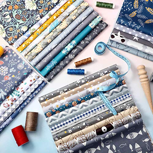 10 x 10 Inches Cotton Fabric Bundle Squares