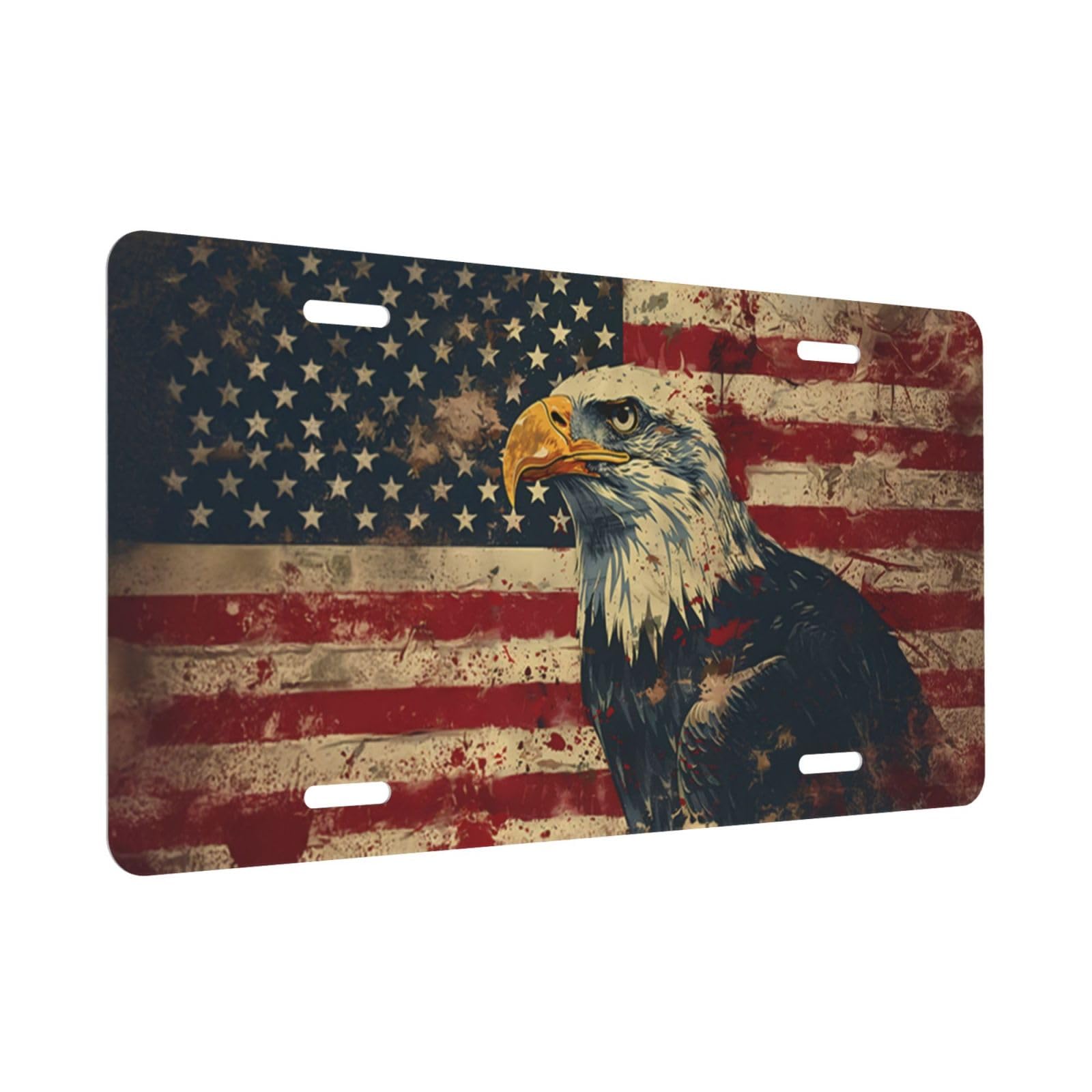 American Flag License Plate Eagles License Plate 6