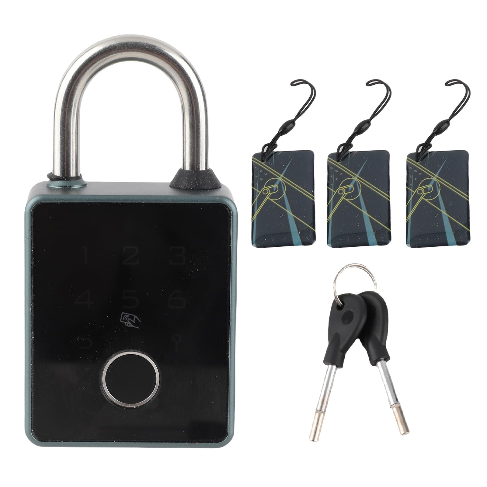 Generic Candado de Seguridad Digital con Múltiples Métodos de Desbloqueo para Cajas de Aparejos de Pesca, Almacenes - Batería de Larga Duración (#2)