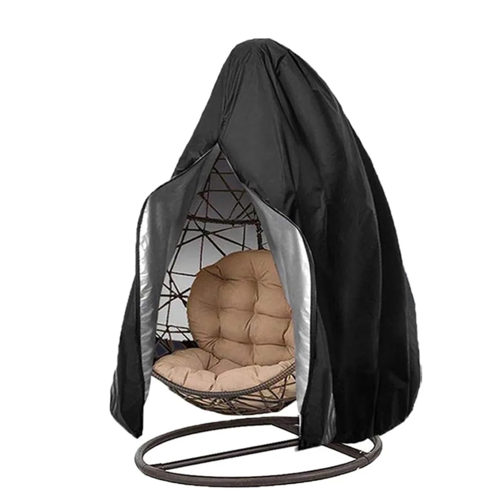 Gsjnhy Type2-230Cm Egg Chair Cover Oxford Cloth Egg Chair Cover Heavy Duty With Zipper Wicker Swing Covers Waterproof Windproof Hanging For Swing Hammock(Type2-230Cm)