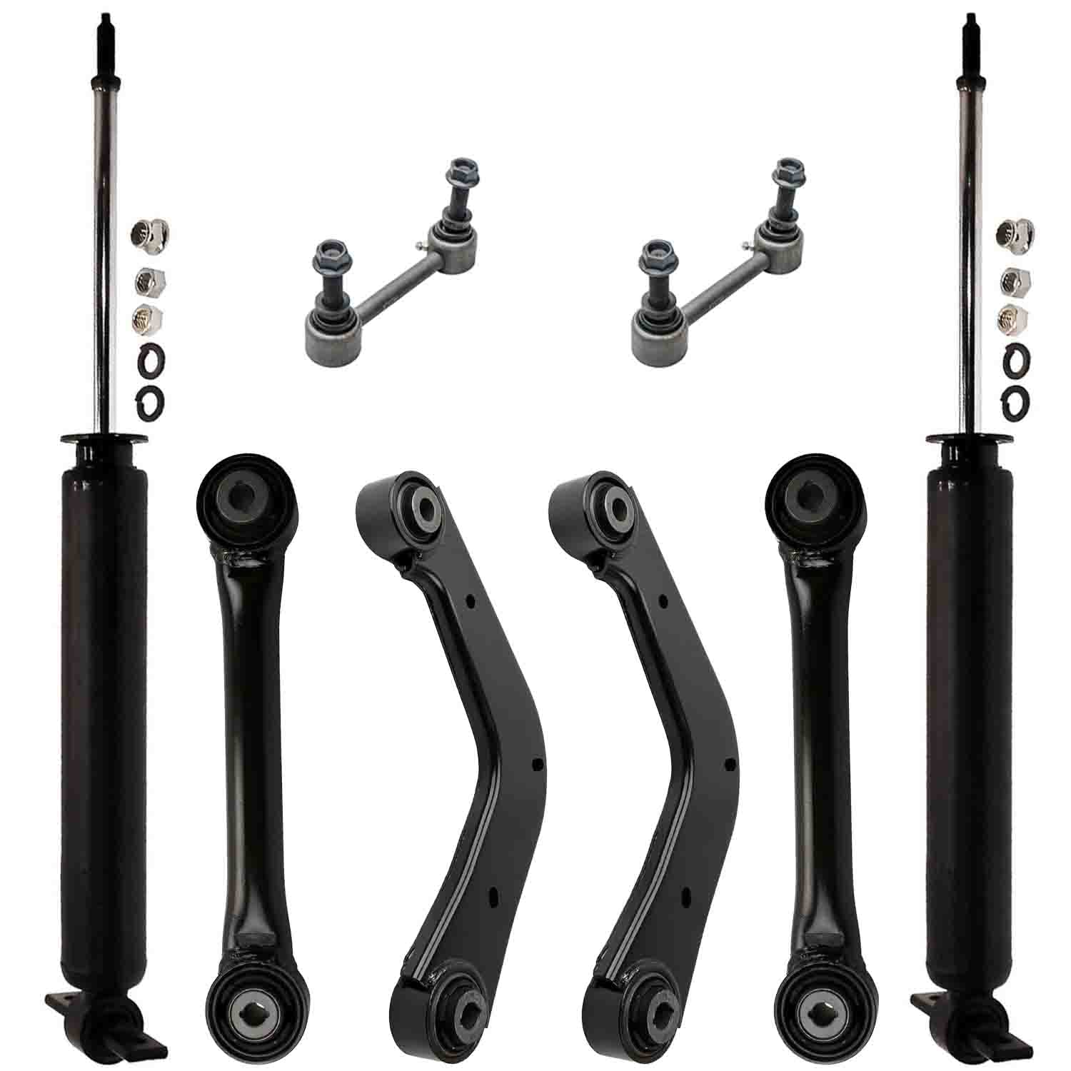 Detroit Axle - 8pc FWD Rear Suspension Kit for 2013-2018 Ford Fusion