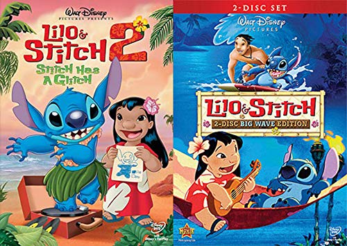 Big Wave Glitch Disney Lilo & Stitch 1 & 2 Original 2 Disc Edition + Part 2 Stitch Has a Glitch