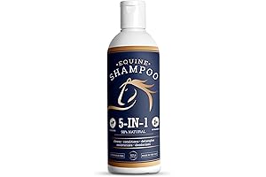 Horse Mane Tail Shampoo & Conditioner - Cleaner, Silkier Coat, Fights Fungus...