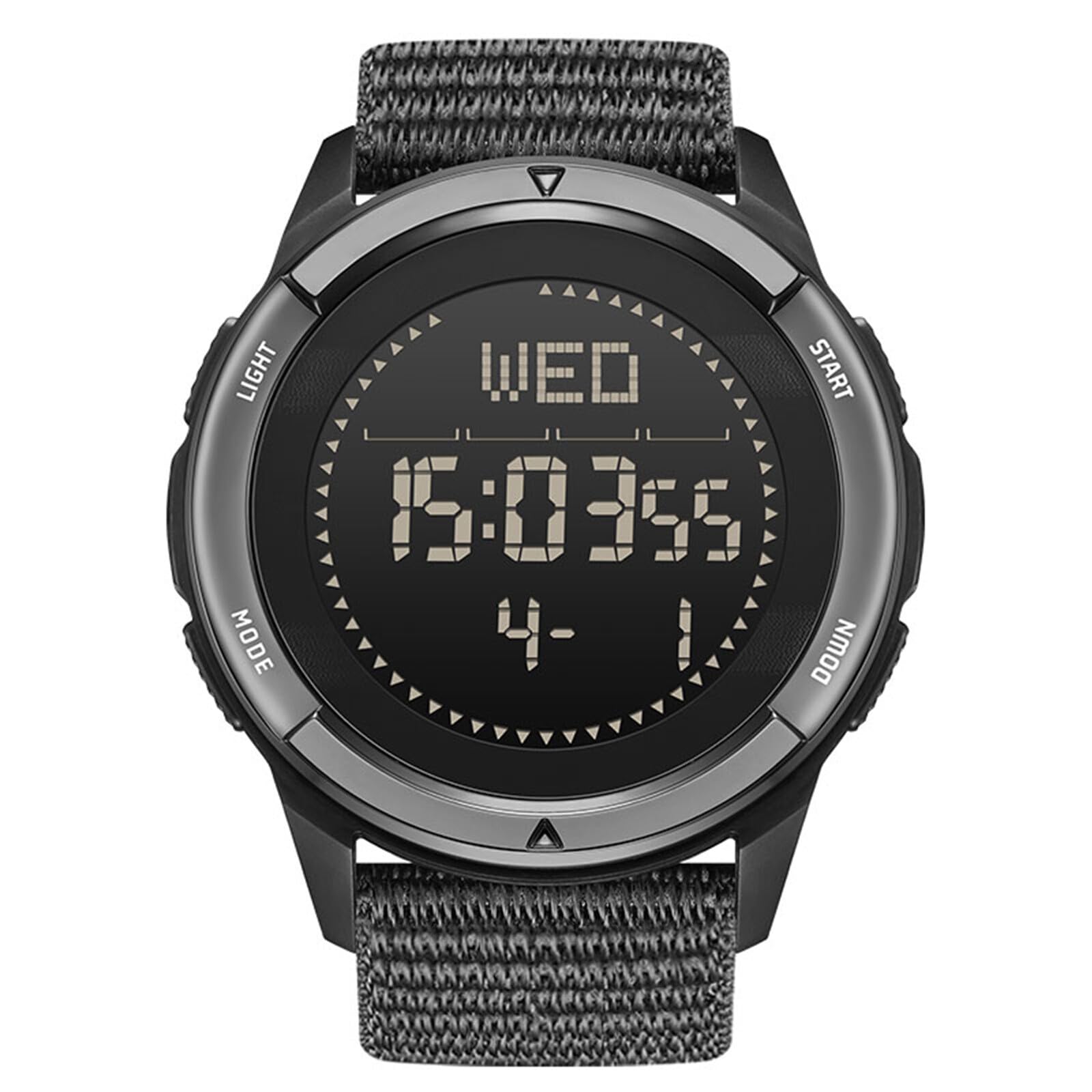 NORTH EDGE Zegarki męskie Zegarki wojskowe dla mężczyzn Wodoodporne zegarki na rękę z włókna węglowego Data Wyświetlacz Nylon Army Tactical Sports Minimalist Watches