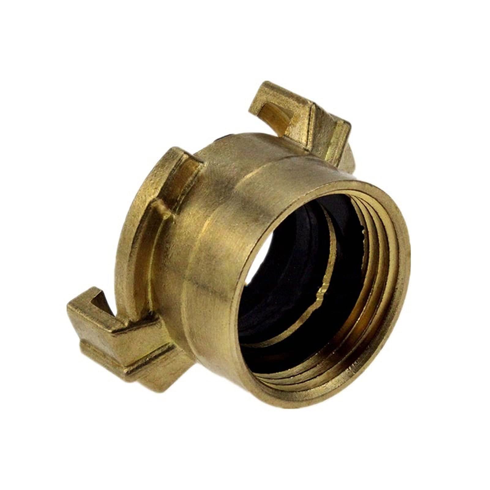 Ziluao Qinlu-Brass Connector Hose Fitting Garden Hose Parts Male/Female Thread Air Hose Coupling Connector Fitting, Corrosion Resistance(1'')