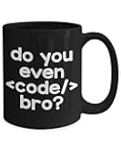 MerchZoo Do You Even Code Bro? Computer Programmer Coffee Mug