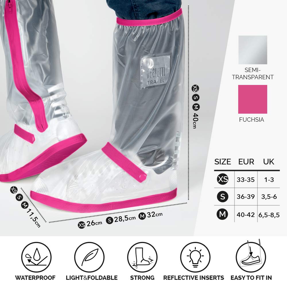 Copriscarpe Impermeabili PERLETTI - Bassi, Neri, Con Suola Antiscivolo E Chiusura Coulisse - Foto 6