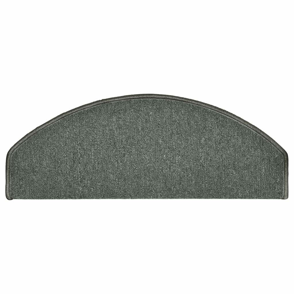 Alfombrillas para peldaños (30 unidades, 65 x 24 x 4 cm, semicirculares, de polipropileno con cinta adhesiva de doble cara, antideslizantes, autoadhesivas, para protección y seguridad en