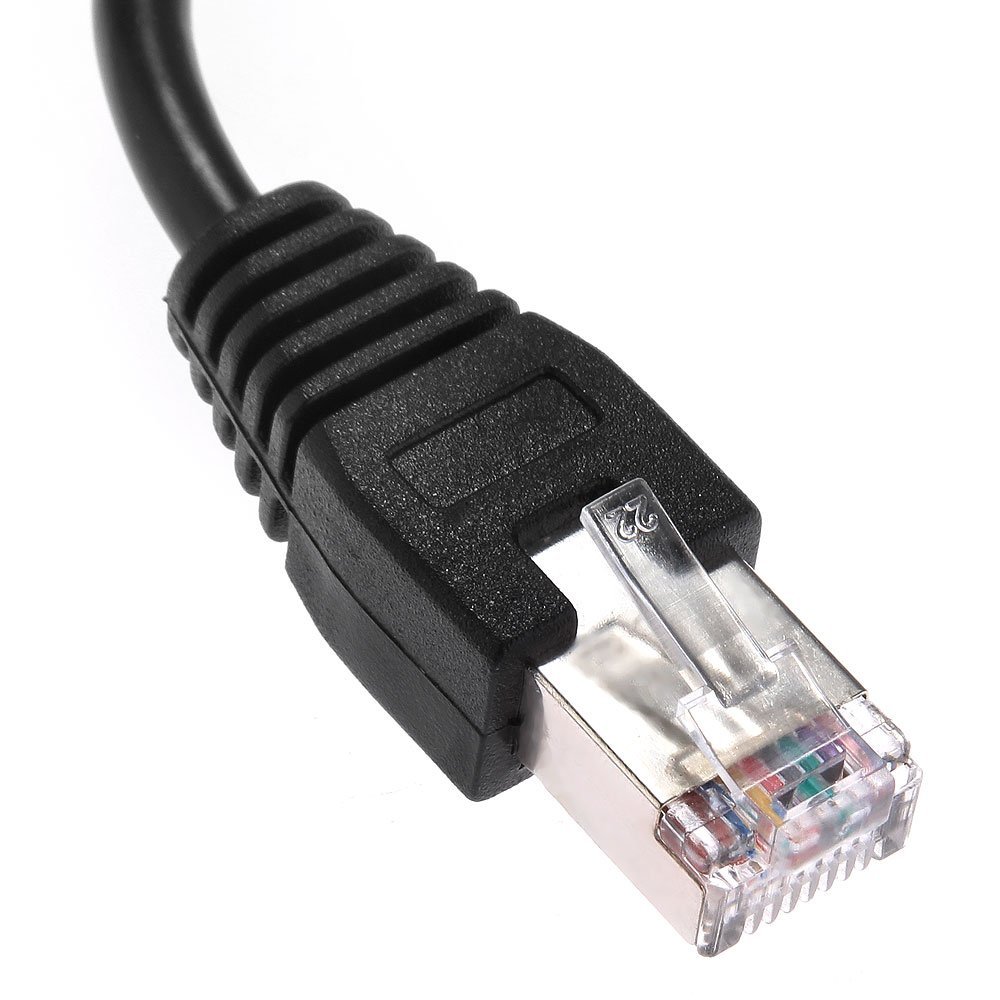 0.3m RJ45 Male To Female Screw Panel Mount Ethernet LAN Network Extension Cable - Foto 12