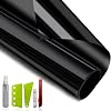 NIDOJP Blackout Privacy Film With Tool Kits - 100% Sunlight Heat Blocking Cover, Anti UV Scratch Resistant for Home, Nursery, Bedroom, Office Glass - Light Blocker Window Clings