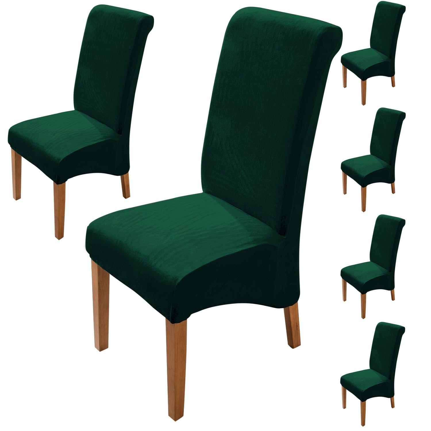 See full amazon price history chart for HOKIPO Velvet Chair Covers for Long Back Dining Chair, Set of 6, Hunter Green (AR-4760-HGR*6) HOKIPO Velvet Chair Covers for Long Back Dining Chair, Set of 6, Hunter Green (AR-4760-HGR*6) (B0C77WHTLV) Amazon Price History, Amazon Price Tracker