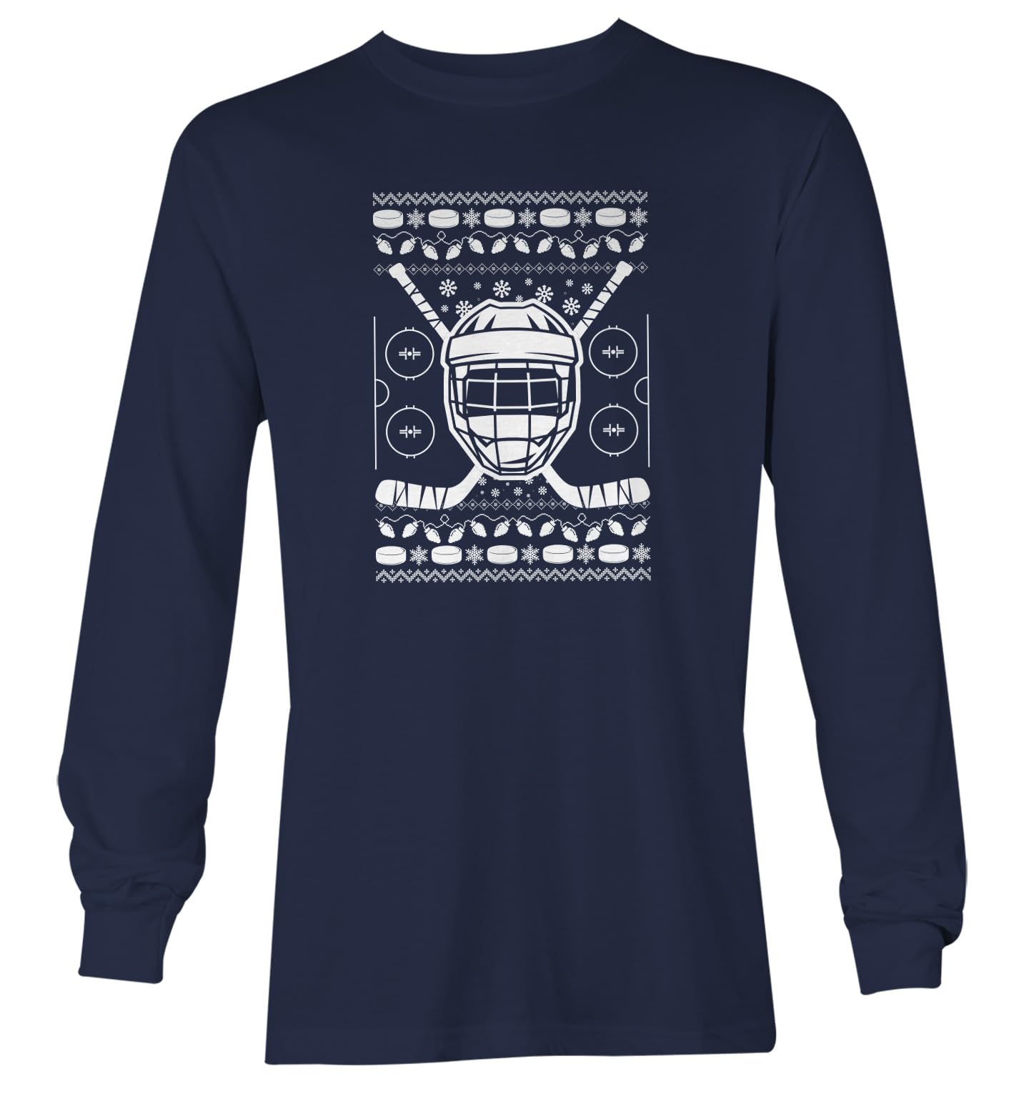 Haase Unlimited Hockey Helmet with Sticks - Ugly Xmas Youth T-Shirt