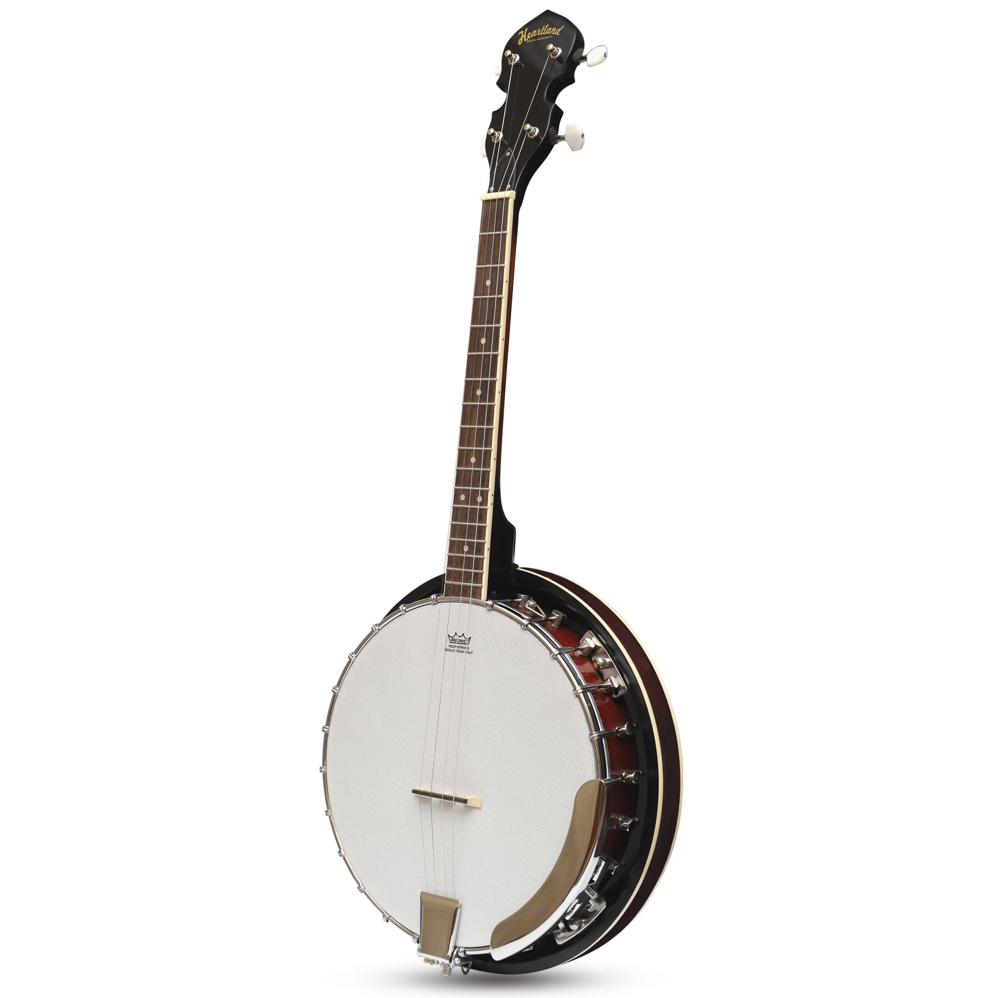 Heartland 4 struny banjo zamknięty solidny tył 17 progów, leworęczny 4 struny irlandzki tenor banjo krótka waga