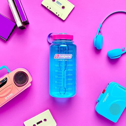 Miniatura 9 de Nalgene Sustain Botella de agua Tritan sin BPA hecha con material derivado del 50 % de residuos de plástico, 946 ml, boca ancha, color rojo