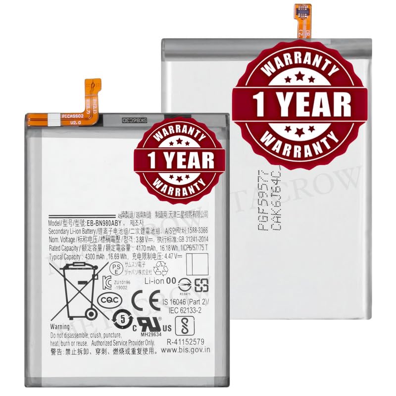 Image of Original EB-BN980ABY Battery Compatible for Samsung Galaxy Note 20 (4G /5G) - (4300mAh) - 1 Year Warranty BC45