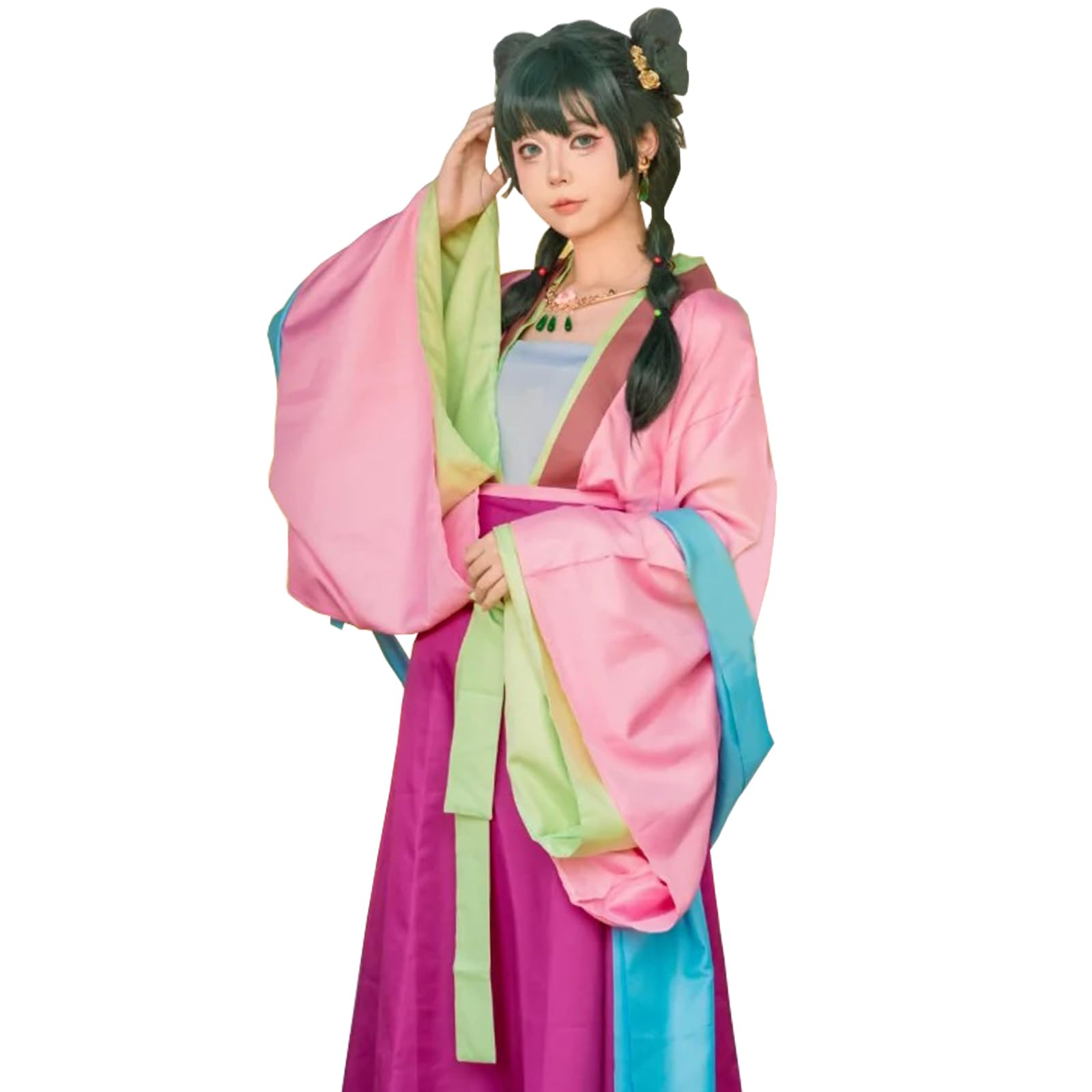 CR ROLECOS Maomao Cosplay Costume Hanfu Costume Women's Outfits Anime Halloween Suits S — image 1