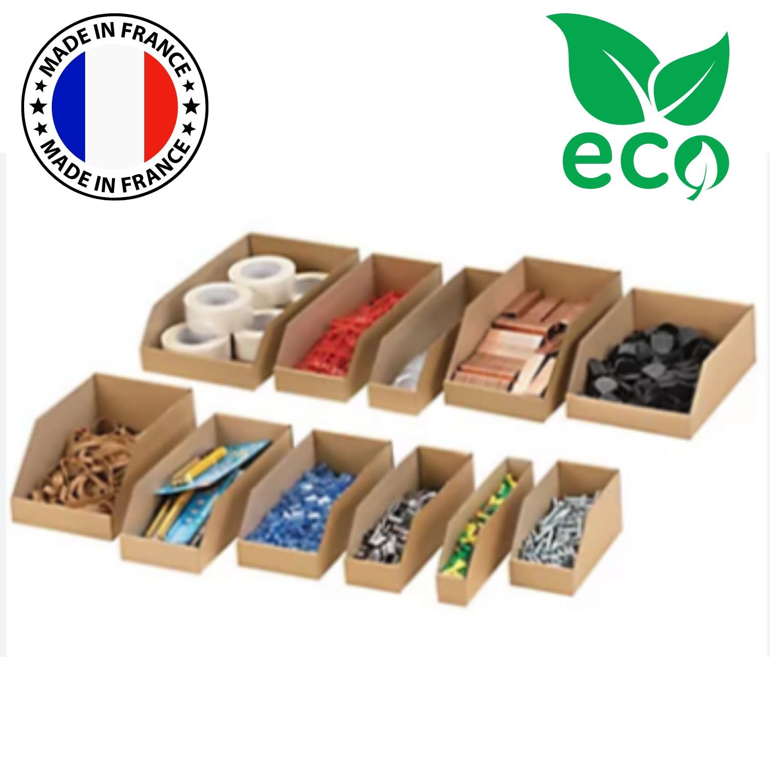 Générique Lot De 50 Bacs à Bec Carton Recyclé | Boîte De