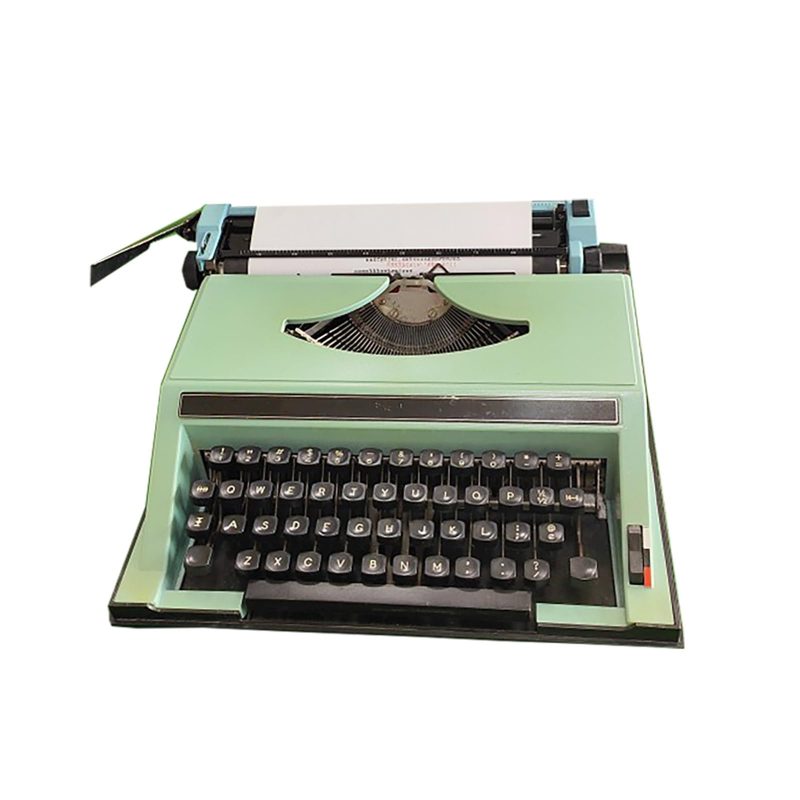Retro Typewriter Green, Portable Manual Typewriter, English Typewritermachin for Crafting Room Decorating Gifts Notes Creative Writingwait