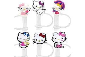 Cute Cartoon Hello Kitty Straw Cover Keep Straws Clean