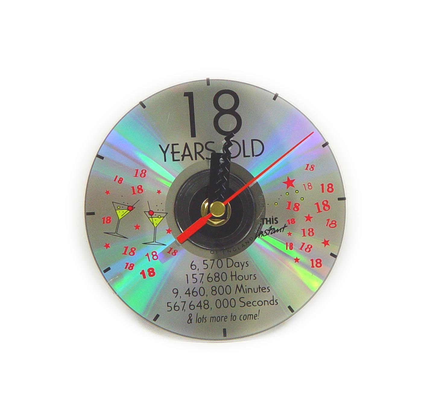 18TH BIRTHDAY CD CLOCK