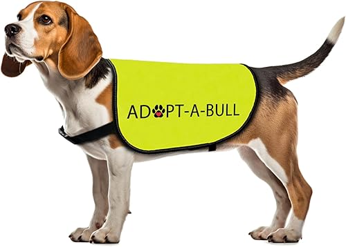 Chaleco de adopción para perro, adopta un arnés para perro Bull chaleco con eslogan de Pitbull (Adopt-A-Bull-M) disponible en Yaxa Costa Rica