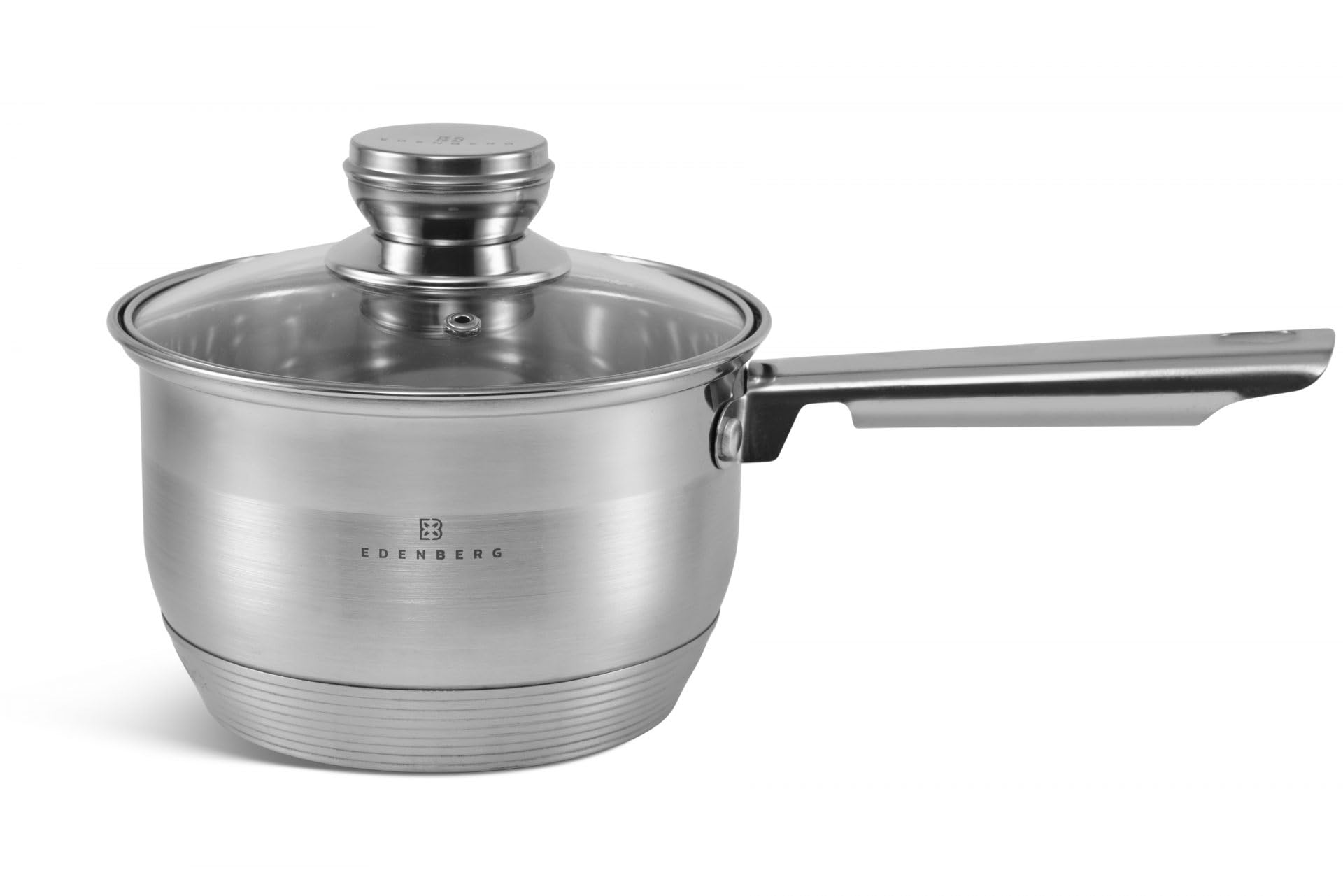 Edenberg Set di pentole in acciaio inox, 12 pezzi, con padella, set di pentole rivestite, set di pentole a induzione, adatto EB2001m