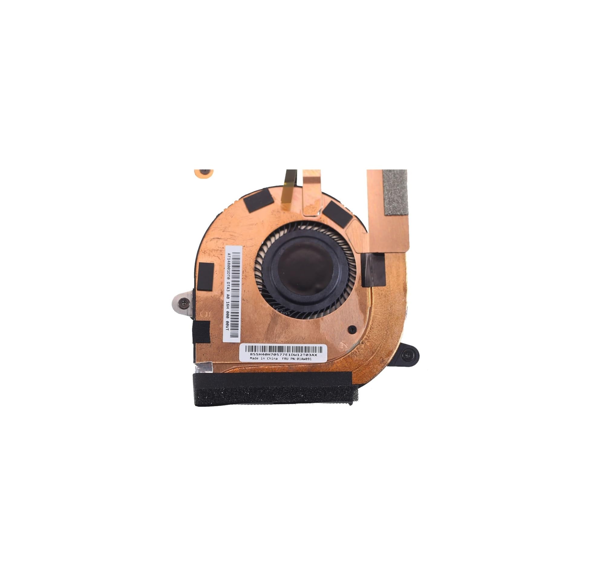 tianwandong Radiator procesora laptopa z wentylatorem do tabletu X1 Gen 3 (20 kJ/20 kk) FRU: 01AW891 ND65C11-17A16 AT148001DT0