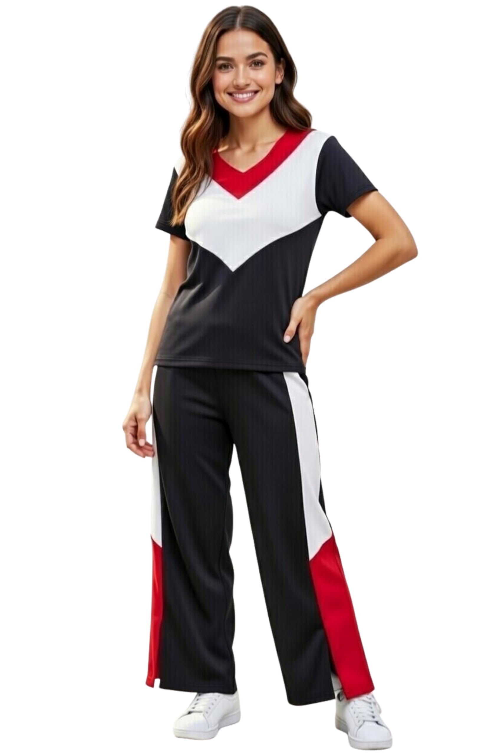 Selecting Fashion Women's Premium Polyester Nightwear Set | Round Neck T-Shirt & Pyjama Pants | Stylish Casual Sportswear Set-image-44