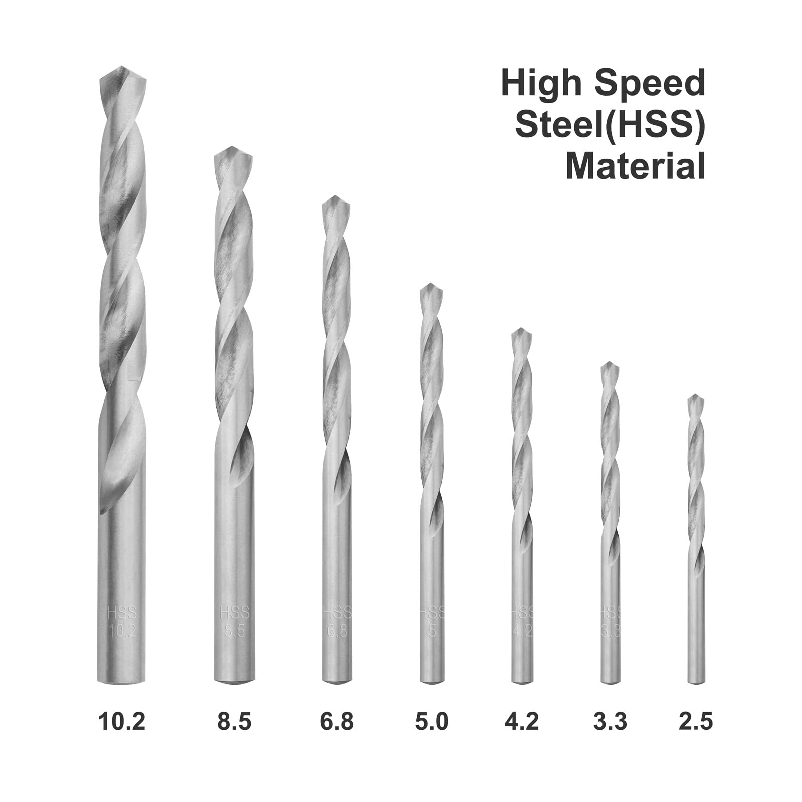 Gunpla Maschi per Filettatura Metriche M3-M12 Set 15 Pezzi con Punte Elicoidali e Giramaschio Kit Filettatrice Manuale