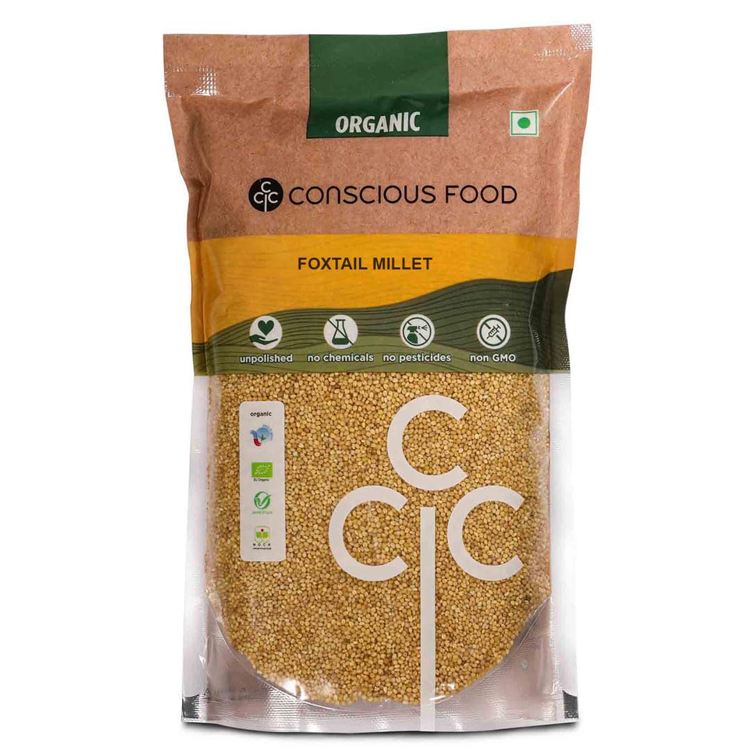 Conscious Food Organic Foxtail Millet | 1kg | Gluten Free Millet | Kangni seeds, Thina, Kang, Kao, Kakum, Navane, Kakum (B0CQPC8L46) Amazon Price History, Amazon Price Tracker