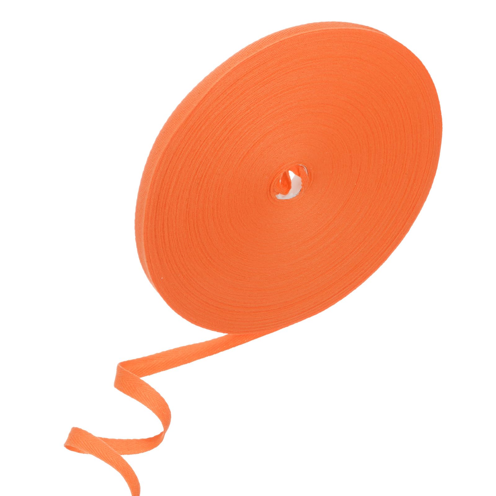 Ruban en sergé de coton orange pour emballage cadeau raffiné et paquets créatifs
