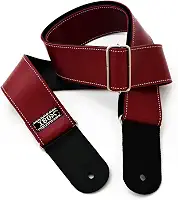Correias P/INSTR.CORDAS C/PONTEIRAS COURO DUPLO- LINHA SUPREME (Vermelho)