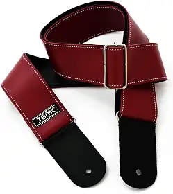 Correias P/INSTR.CORDAS C/PONTEIRAS COURO DUPLO- LINHA SUPREME (Vermelho)