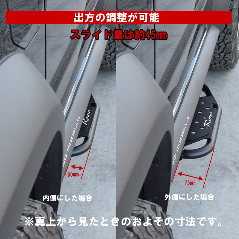 Amazon.co.jp: ロッソモデロ LAIZA サイドステップ ジムニーシエラ 