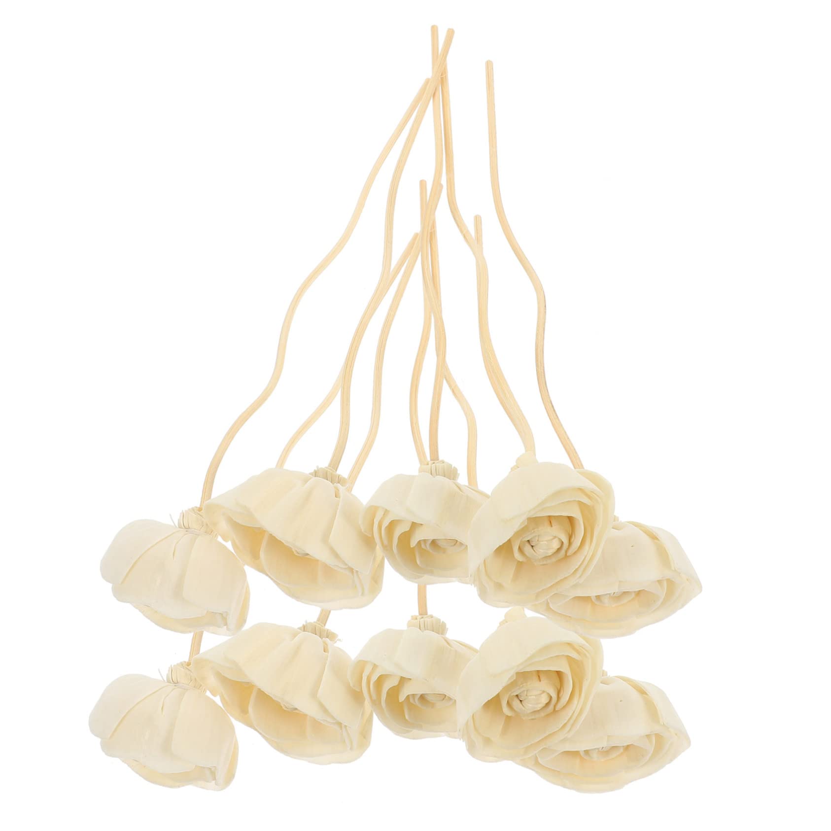 GLEAVI 40stücke Duftdiffusor Stäbchen Aromatische Nachfüllungen Für Ätherische Öle Dekorative Blüten-Designs Für Spa Küche Schlafzimmer Und