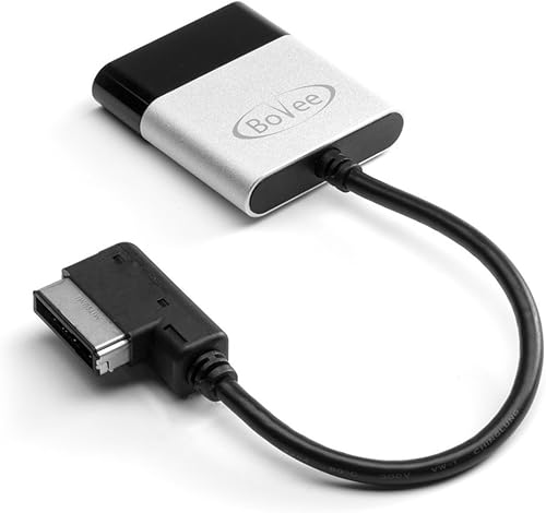 Bovee tune2air - Kit inalámbrico de coche para AUDI, VW, MB - Adaptador de interfaz musical para integración de iPod en coche (conector AMI/MDI/MMI)