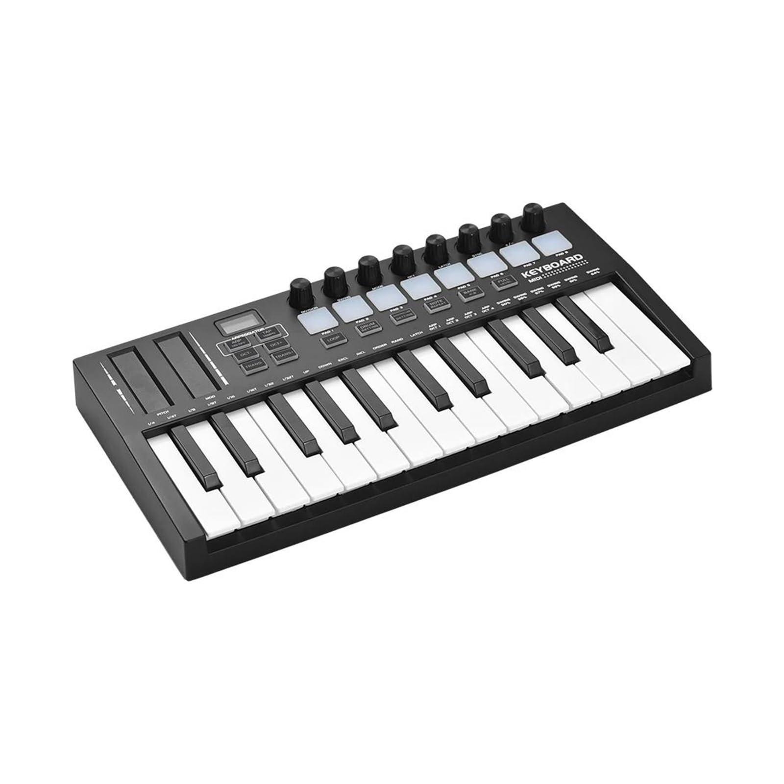 elettronica Piano Keyboard Tastiera Elettronica Professionale 25 Tasti Tastiera Pad Arranger Schermo Musicale Intelligente Portatile Tasti Con Manopola Regolabile