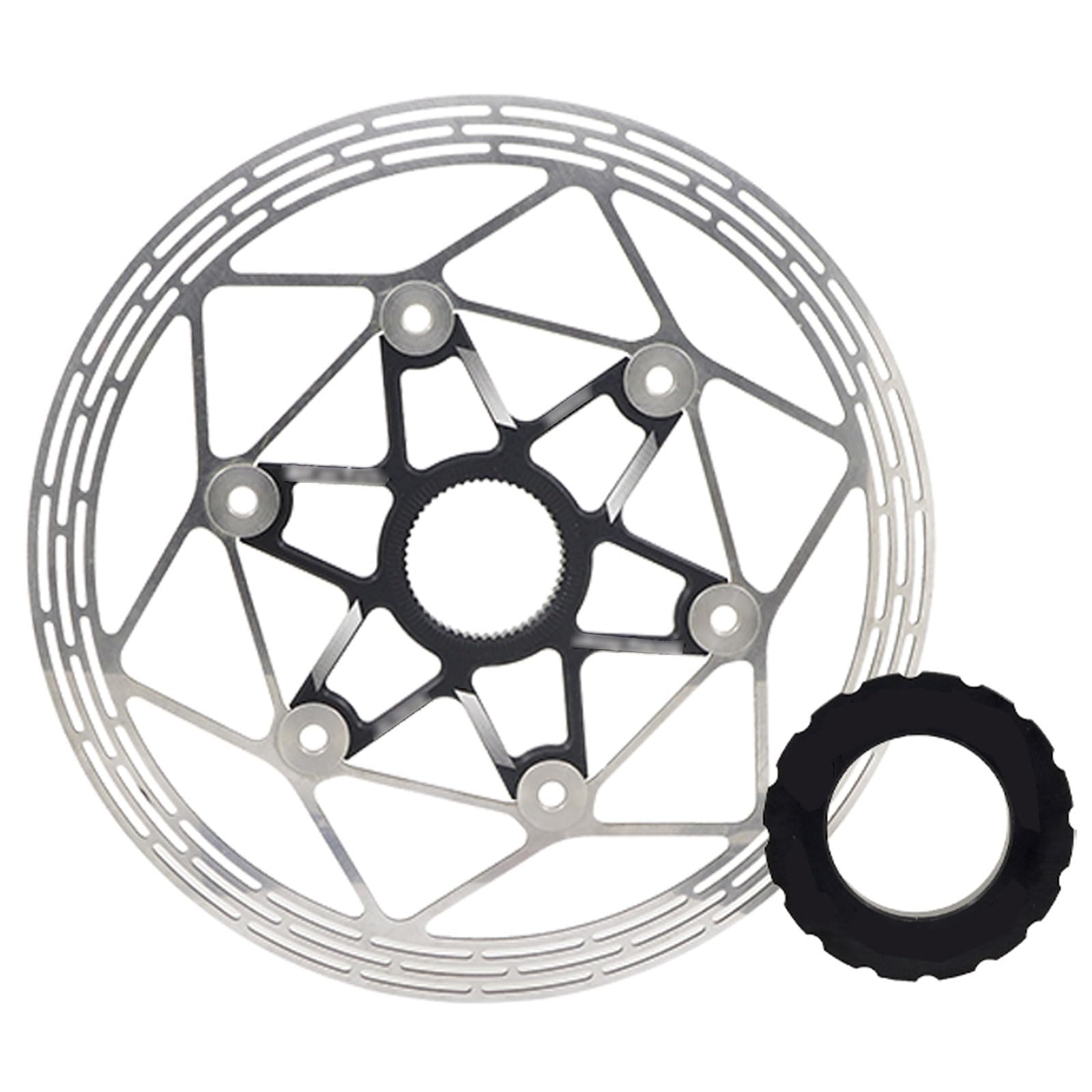 Disco freno a disco for bicicletta in acciaio inossidabile, disco freno for bicicletta da 203 mm, 1 pz