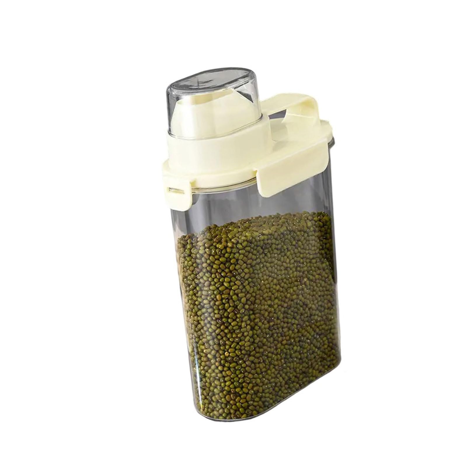 Hsioluted Sturdy Food Storage Unit Grains Jar Dry Food Dispenser Seal Containers for Kitchen Pantries or Travel Use Travel Snacks Holder