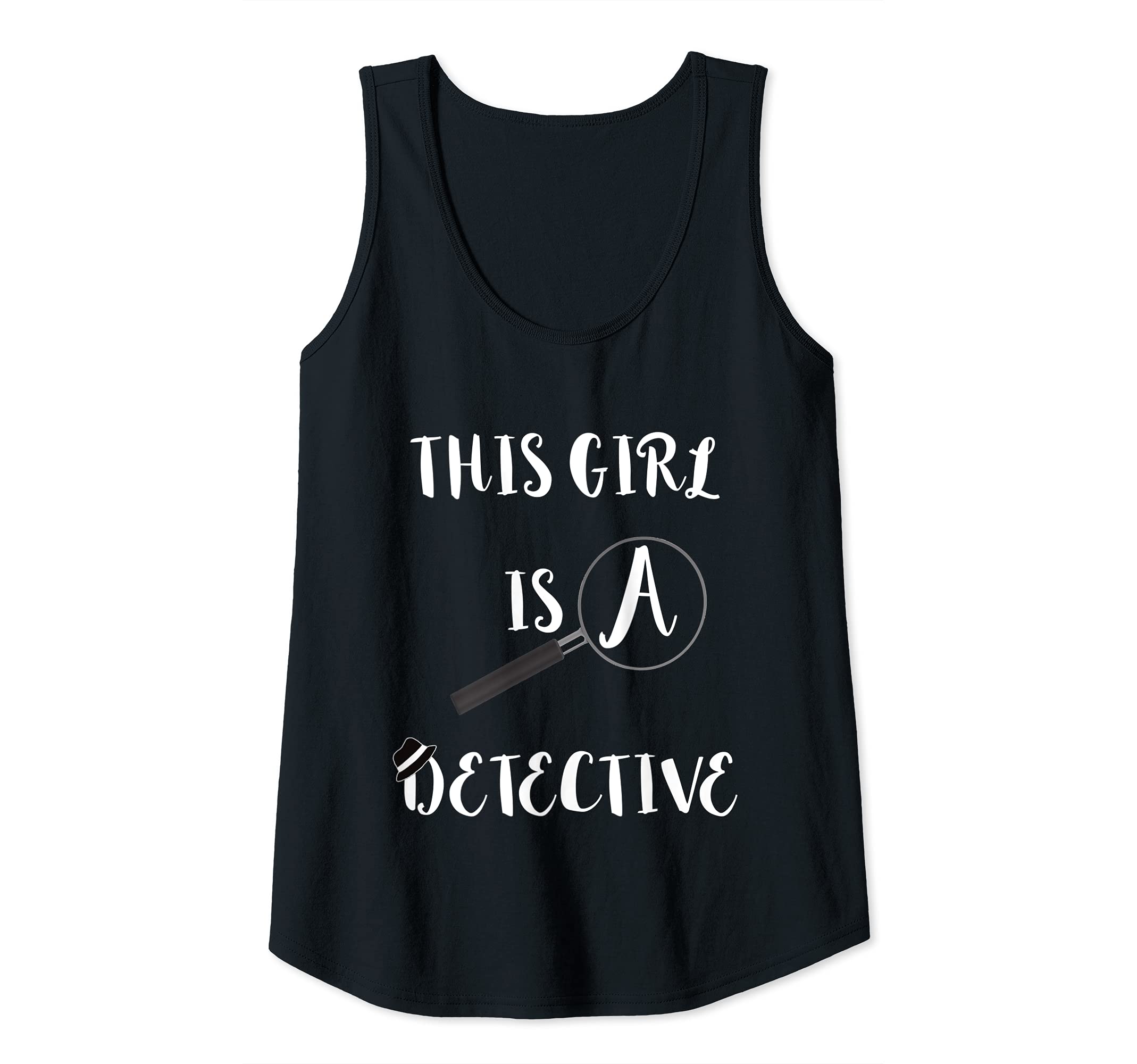 Womens This Girl Is A Detective Espionage True Crime Spying Tank Top