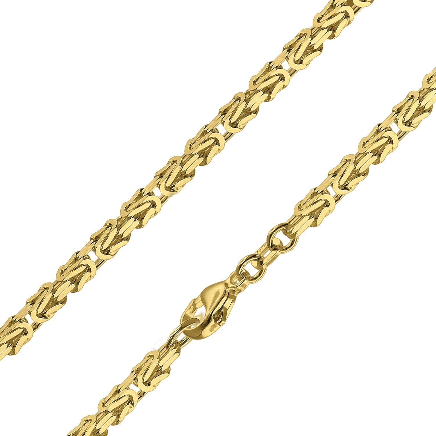 trendor Königskette Collier Gold auf 925 Silber 2,8 mm Breite 51570
