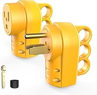 Vista 9 de RVGUARD 50 Amp Enchufe Hembra de Soldador NEMA 6-50P de Reemplazo, Certificado ETL