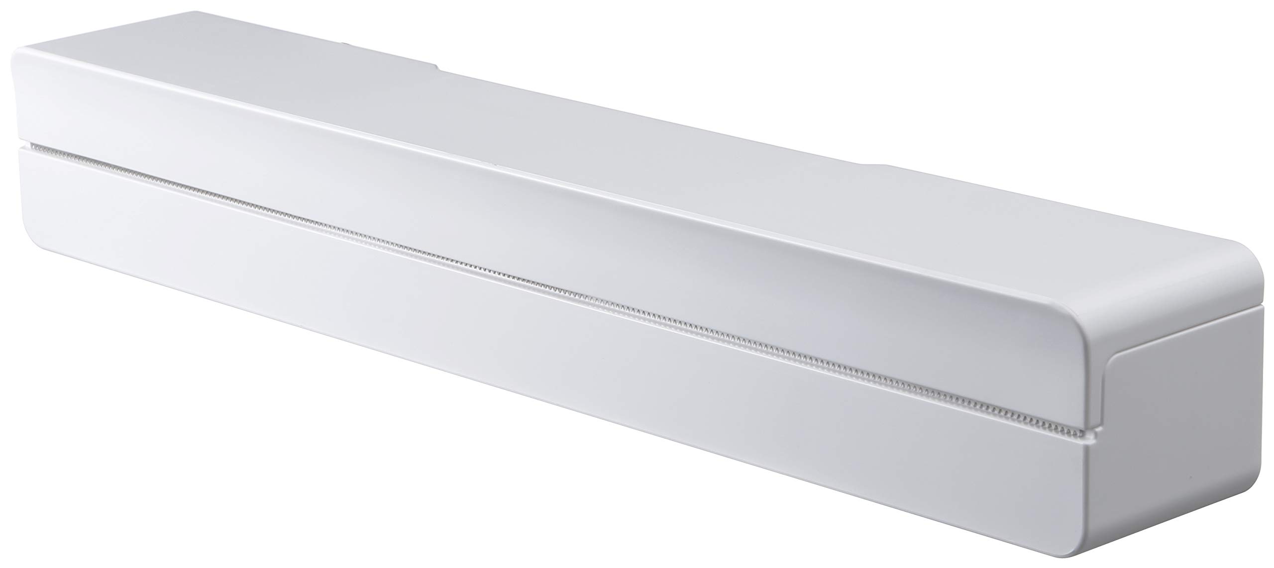 Yamazaki 3247 TOWER Magnetischer Folienhalter, weiß, ABS Harz, Minimalistisches Design, 32,6 x 5,5 x 5 cm (LxBxH)