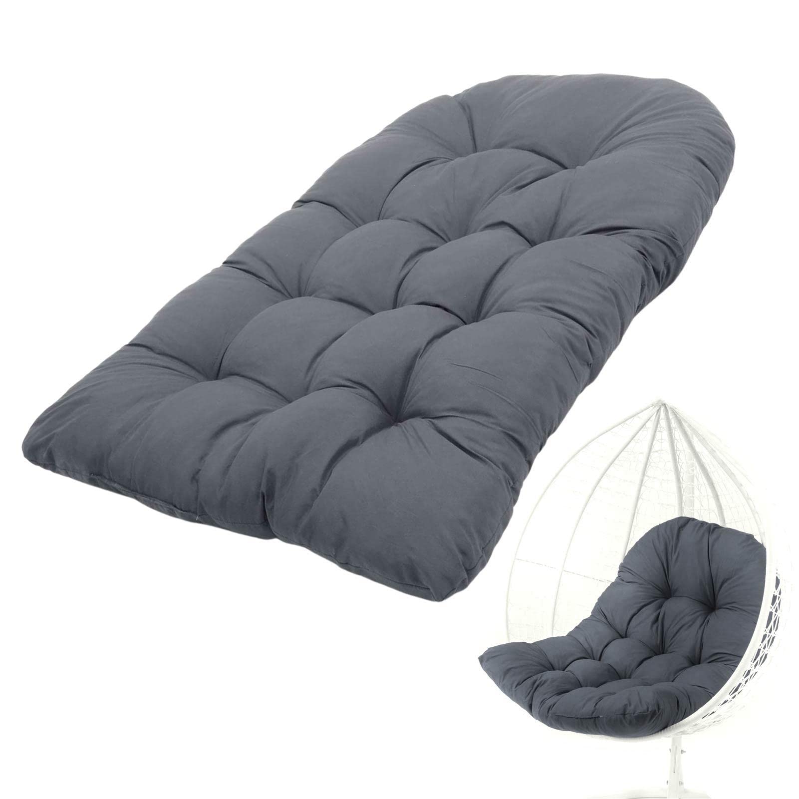 Coussin de Banc pour Panier Suspendu | Coussin de Rechange épais et Doux | Coussin de Chaise balancelle Lavable pour intérieur et extérieur