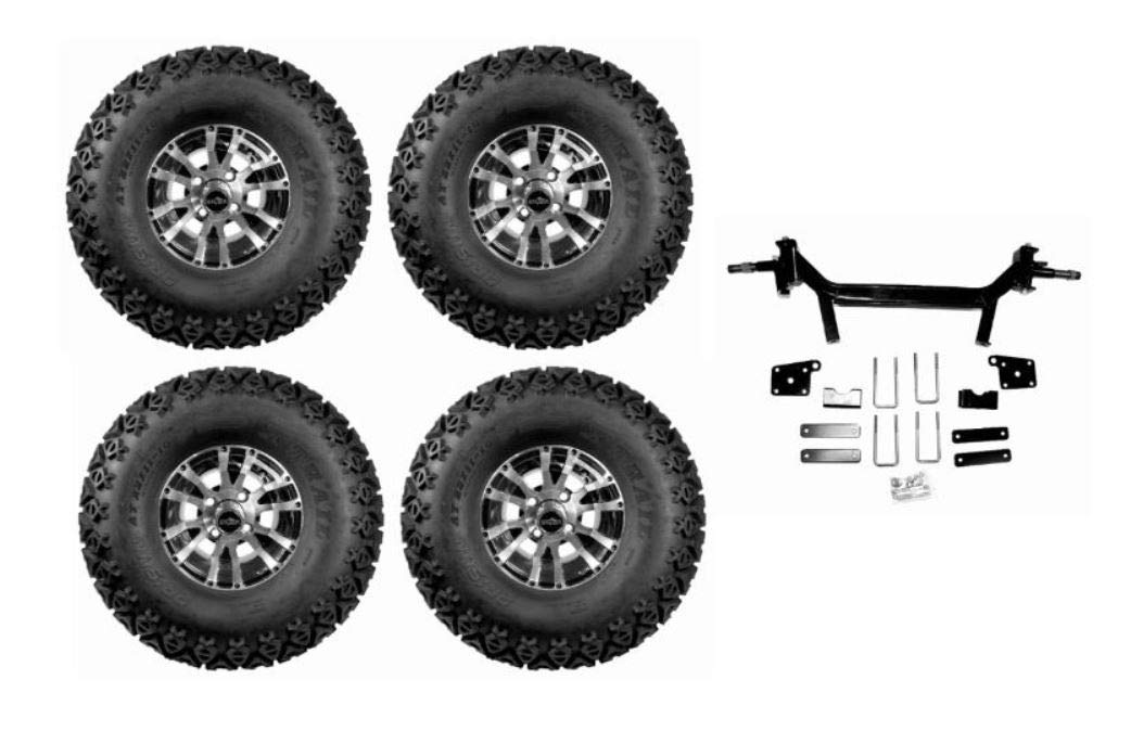 3G 5" Lift Kit Combo for EZGO TXT Electric Golf Carts 2002-2010 with 10" Wolverine
