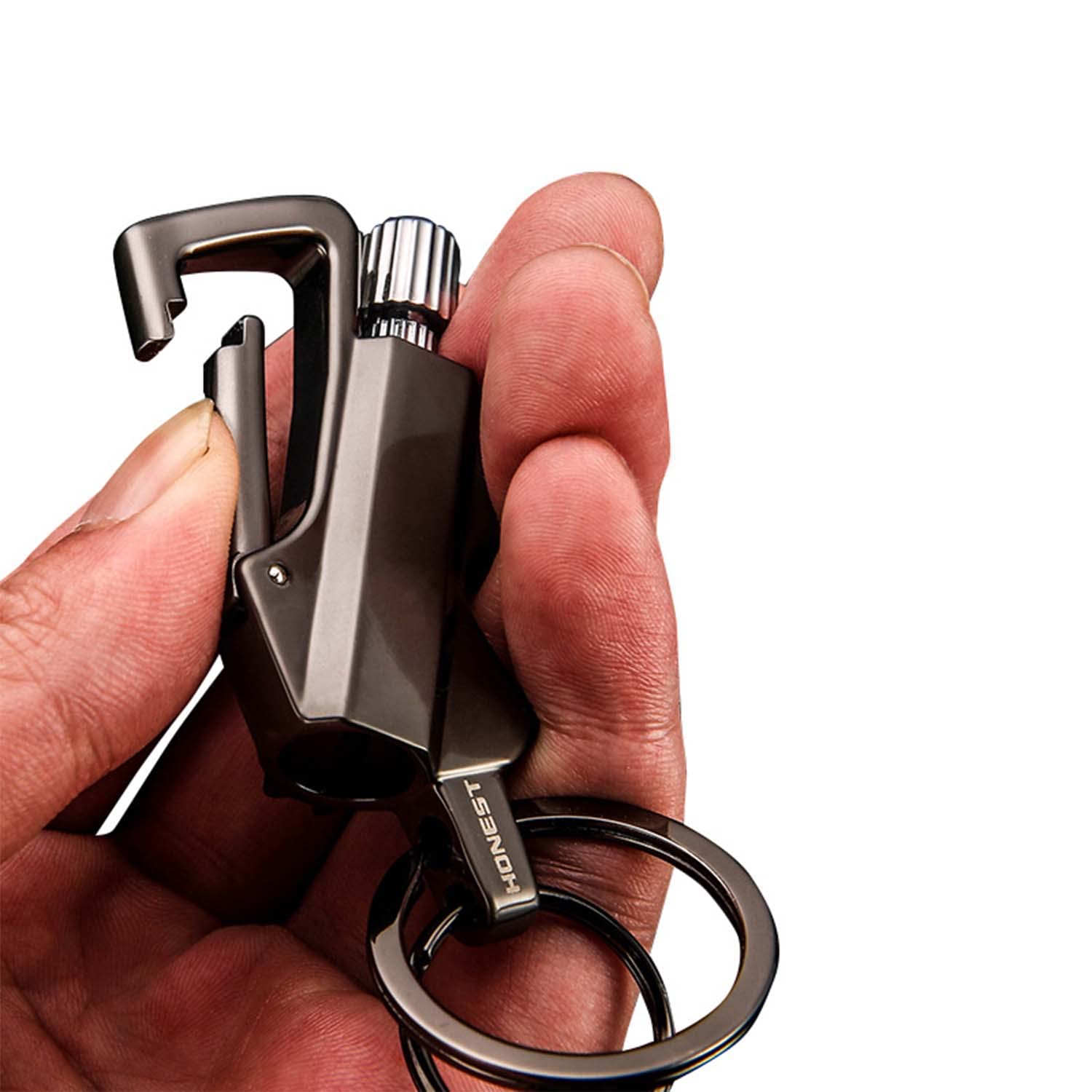 Paquet de 2 Match Permanent Porte-clés avec Ouvre-Bouteille Réutilisable Urgence Étanche Kit de Bâton D'attaquant, Idée Cadeau