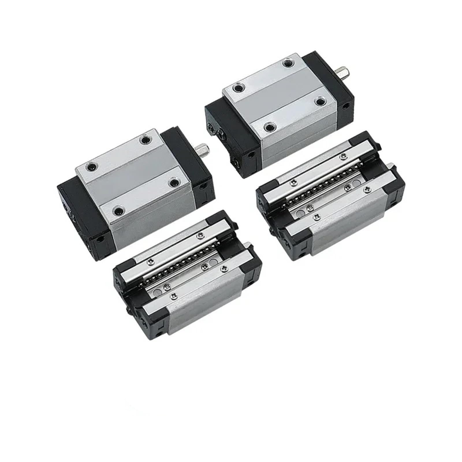 Lot de 4 blocs de guidage linéaire en acier HGH15CA HGW15CC HGH20CA HGW20CC
